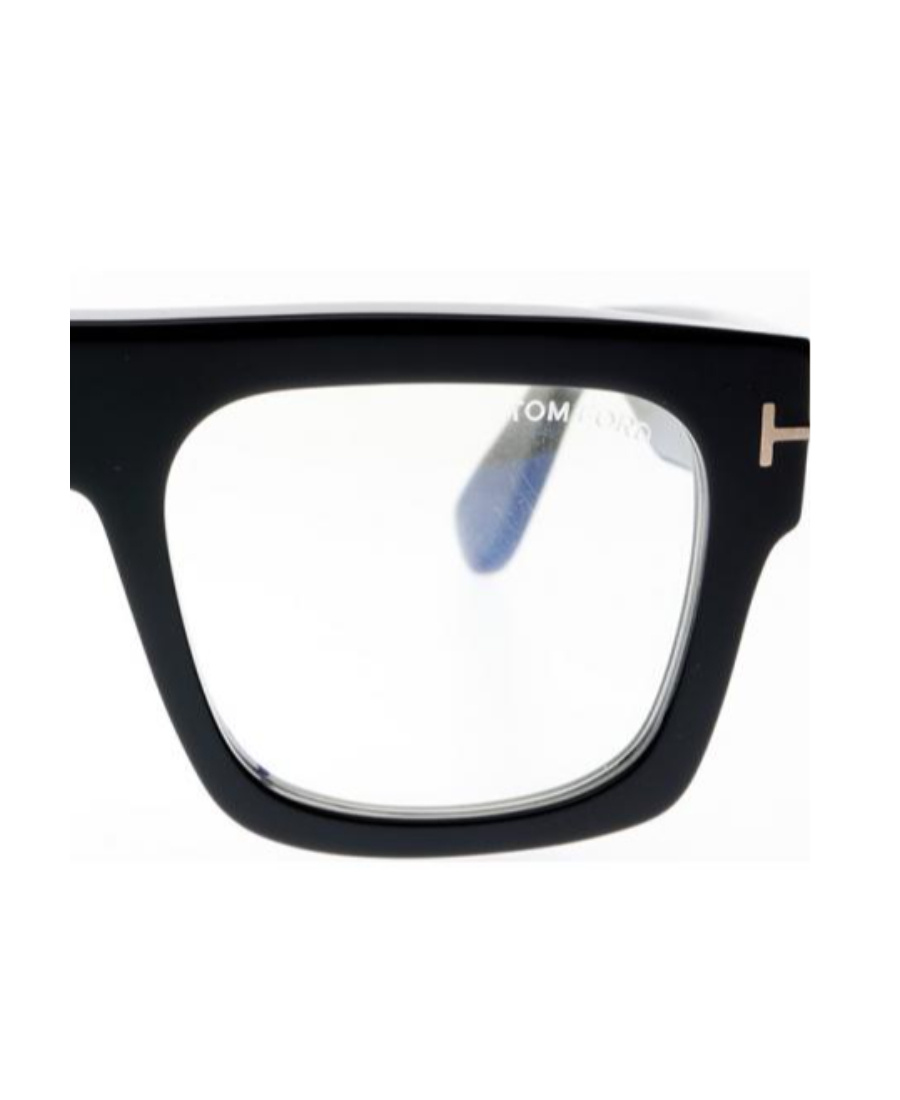 Tom Ford Chunky Square Frame Glasses In Black