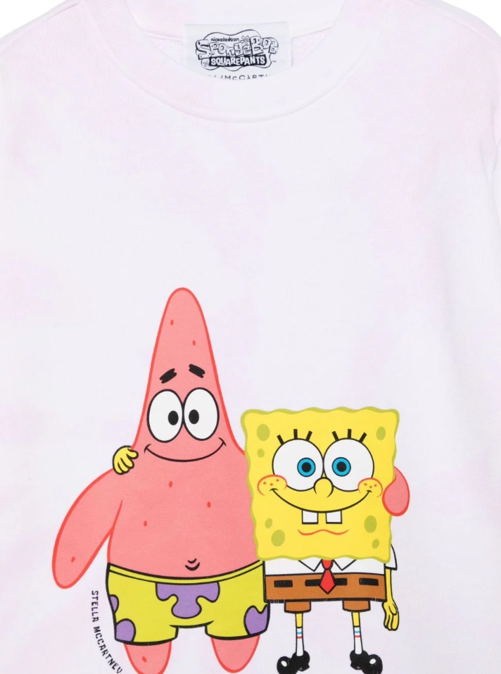 Stella Mccartney X Spongebob Squarepants Sweatshirt In Light Pink