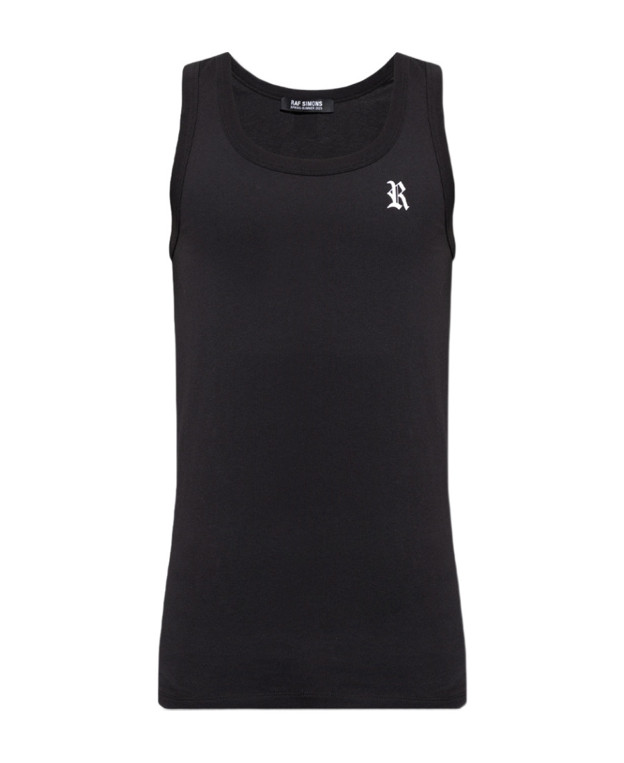Raf Simons Logo Vest In Black