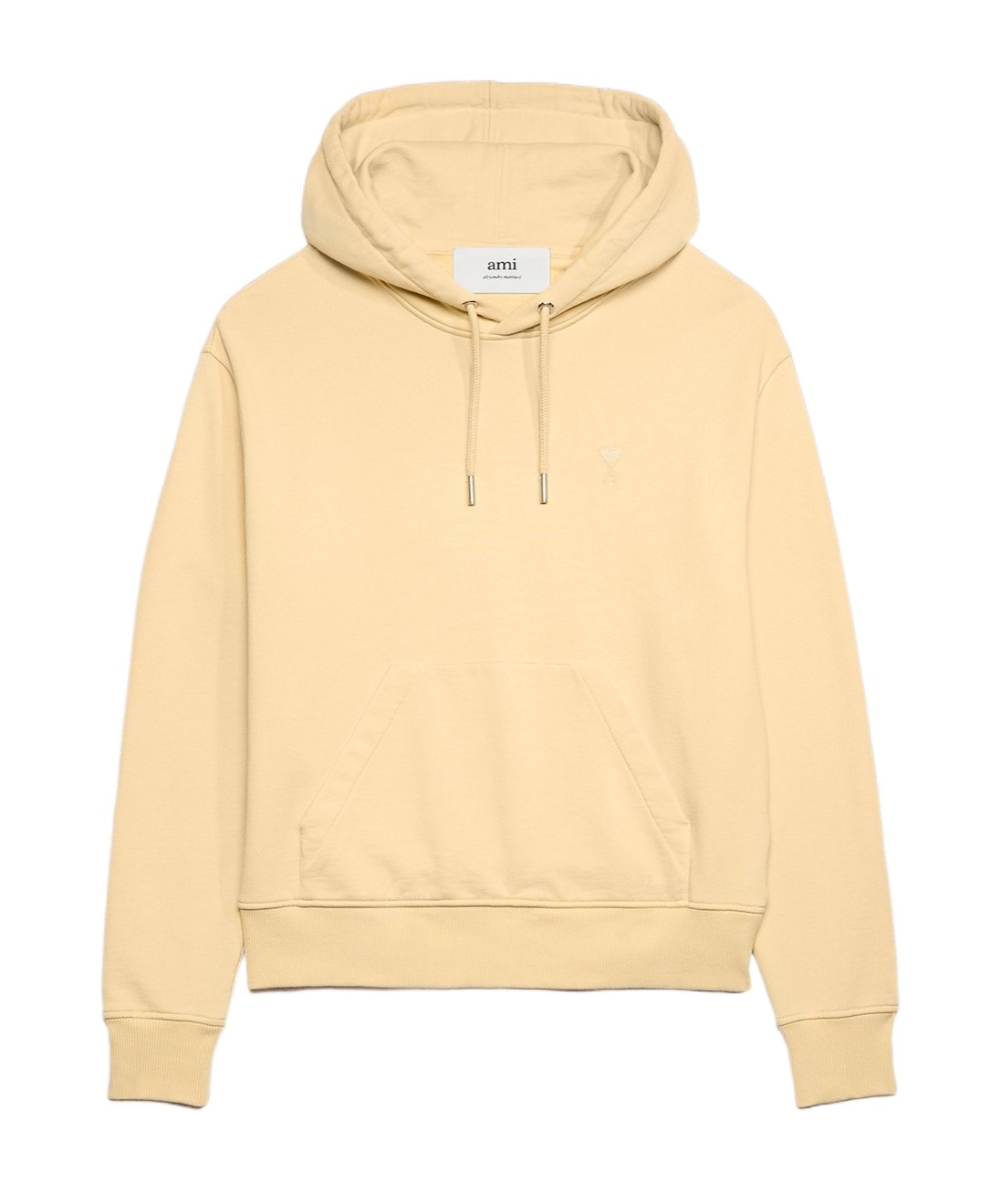 Ami Alexandre Mattiussi Ami De Coeur Hooded Sweater In Nude