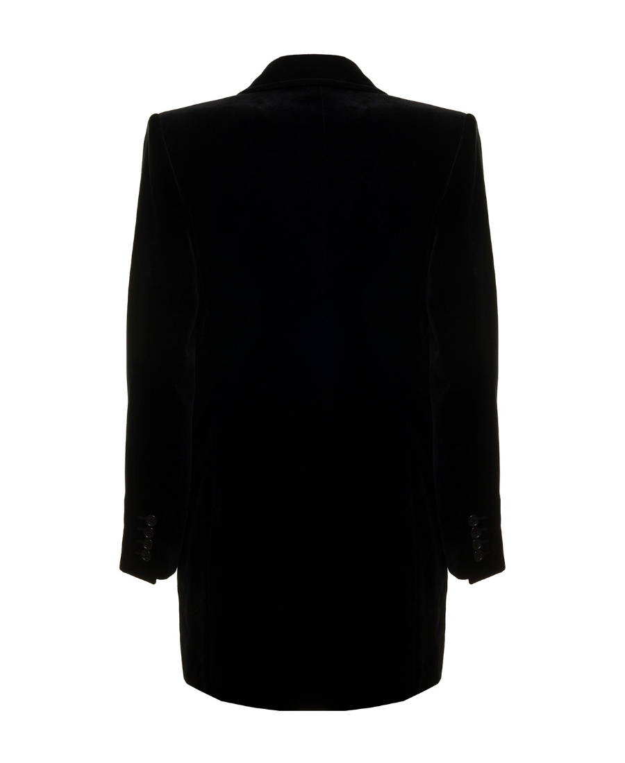 Saint Laurent Single-breasted Wool Blazer In Black
