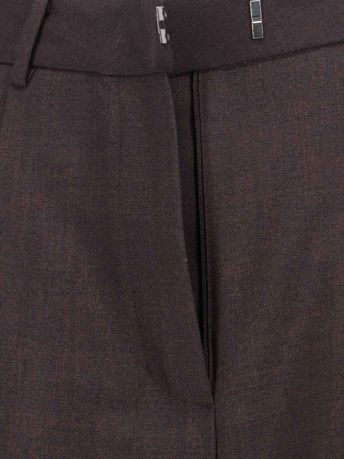 Low Classic Tailored Trousers With Pockets And Loops In Multi