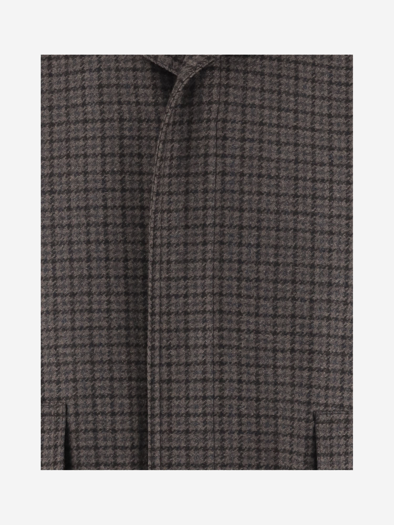 Tagliatore Check-print Coat In Gray