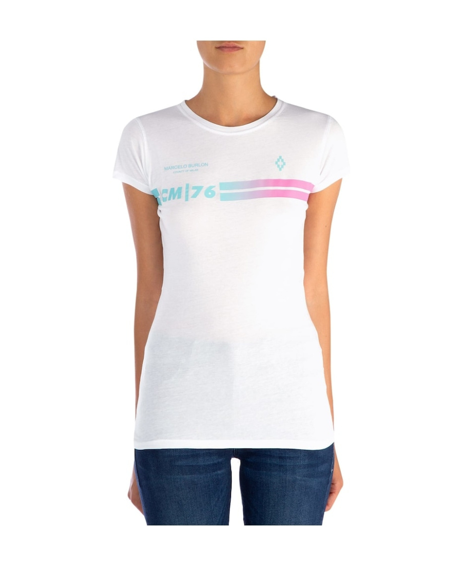 Marcelo Burlon County Of Milan Logo Wing Printed T-shirt In White