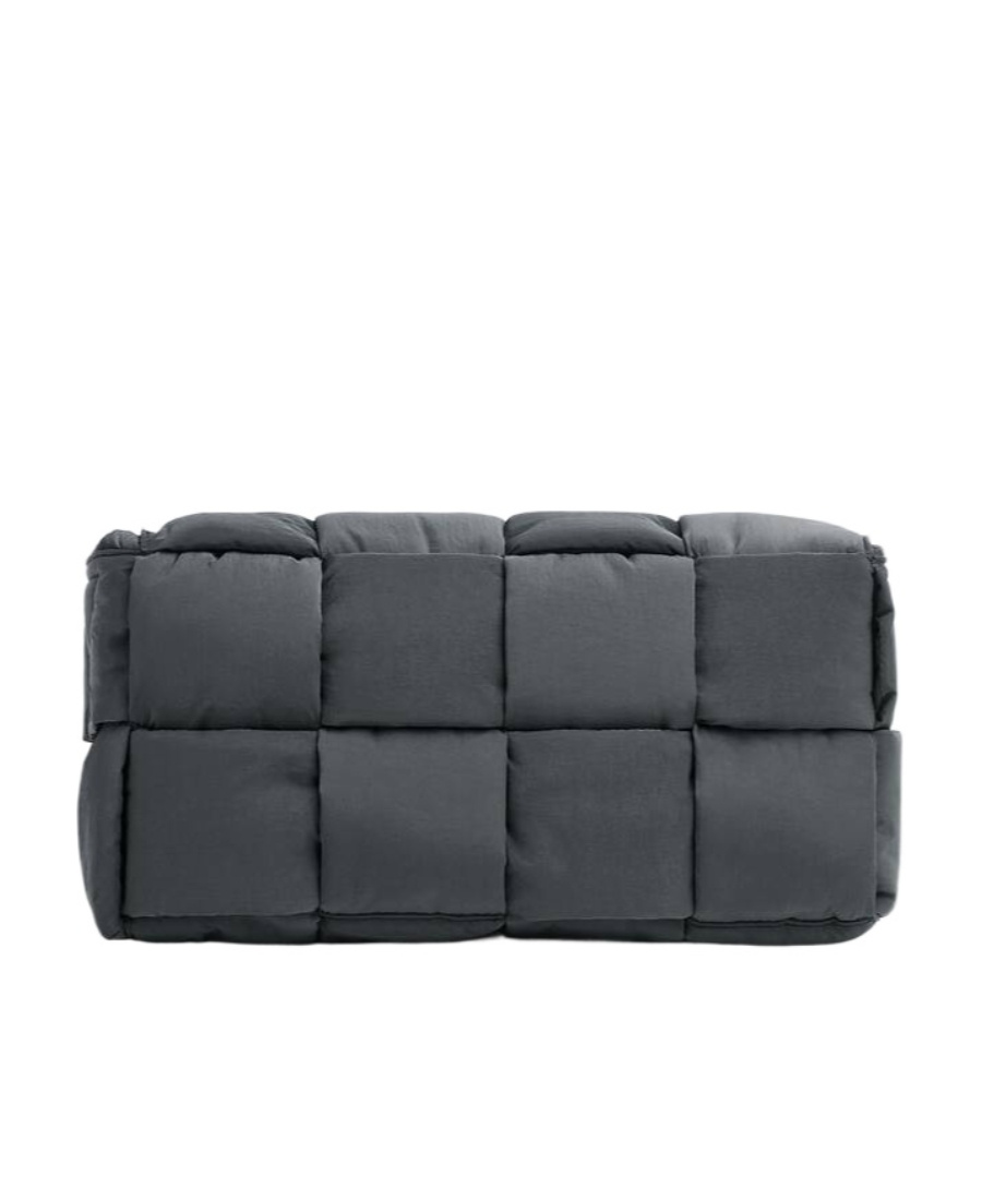 Bottega Veneta Intrecciato-weave Shoulder Bag In Black