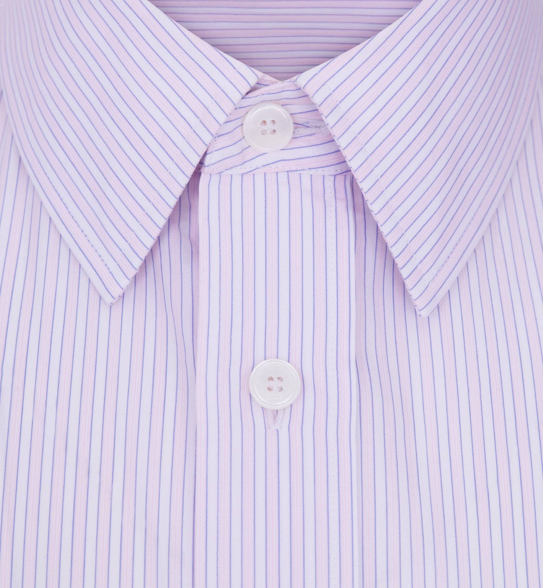 Dior Striped Long-sleeved Shirt In Purple
