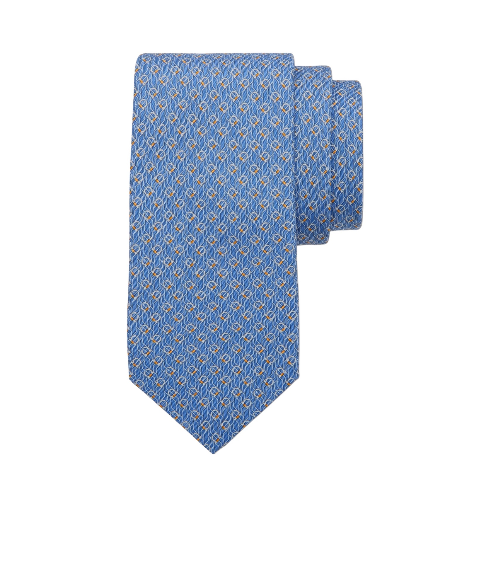 Ferragamo Pointed Tie In Blue