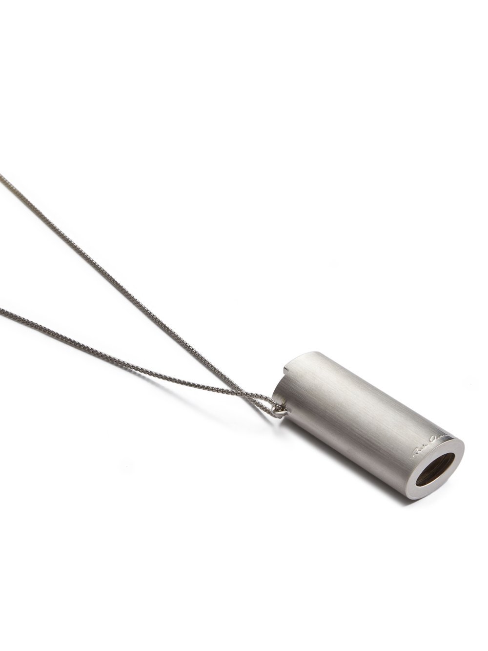 Rick Owens Pendant Necklace In Gray