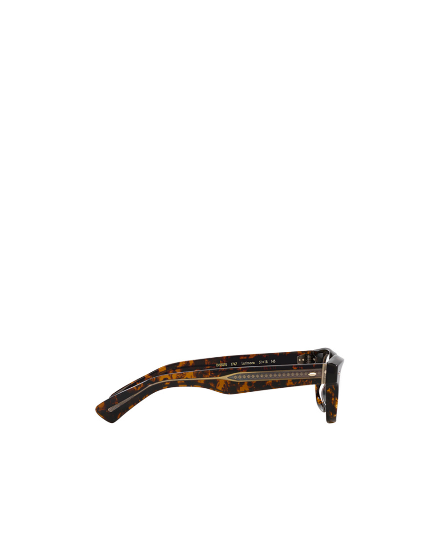 Oliver Peoples Tortoiseshell-effect Rectangle-frame Glasses In Black