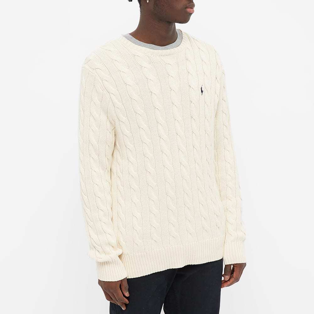 Polo Ralph Lauren Cable-knit Wool-cashmere Sweater In Andover Cream