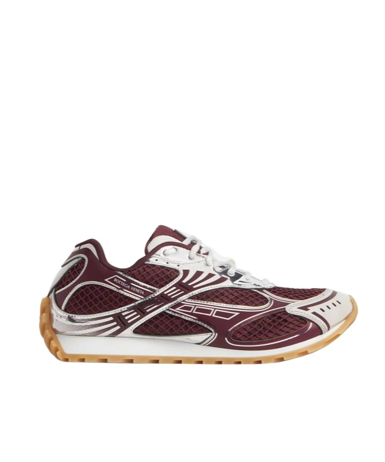 Bottega Veneta Men Fondant And Silver Technical Fabric And Mesh Orbit Sneakers In Multi