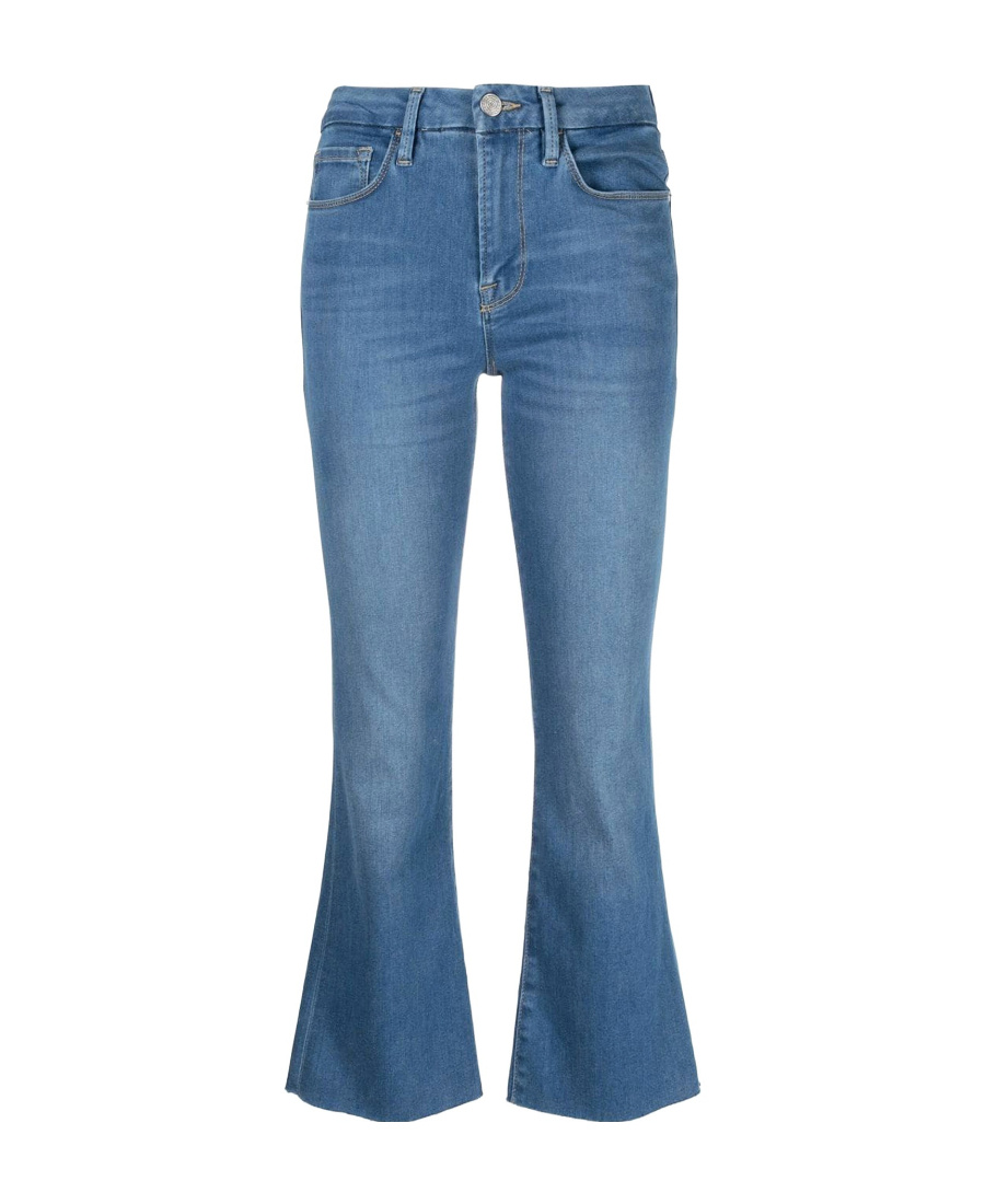Frame Denim Le High Mermaid High-rise Straight Jean In Blue