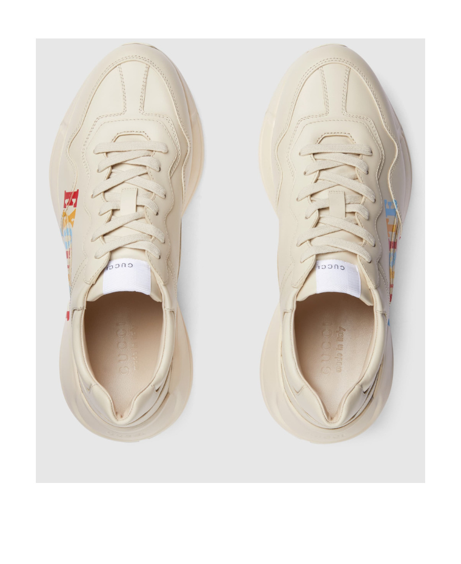 Gucci Graphic-print Low-top Sneakers In White