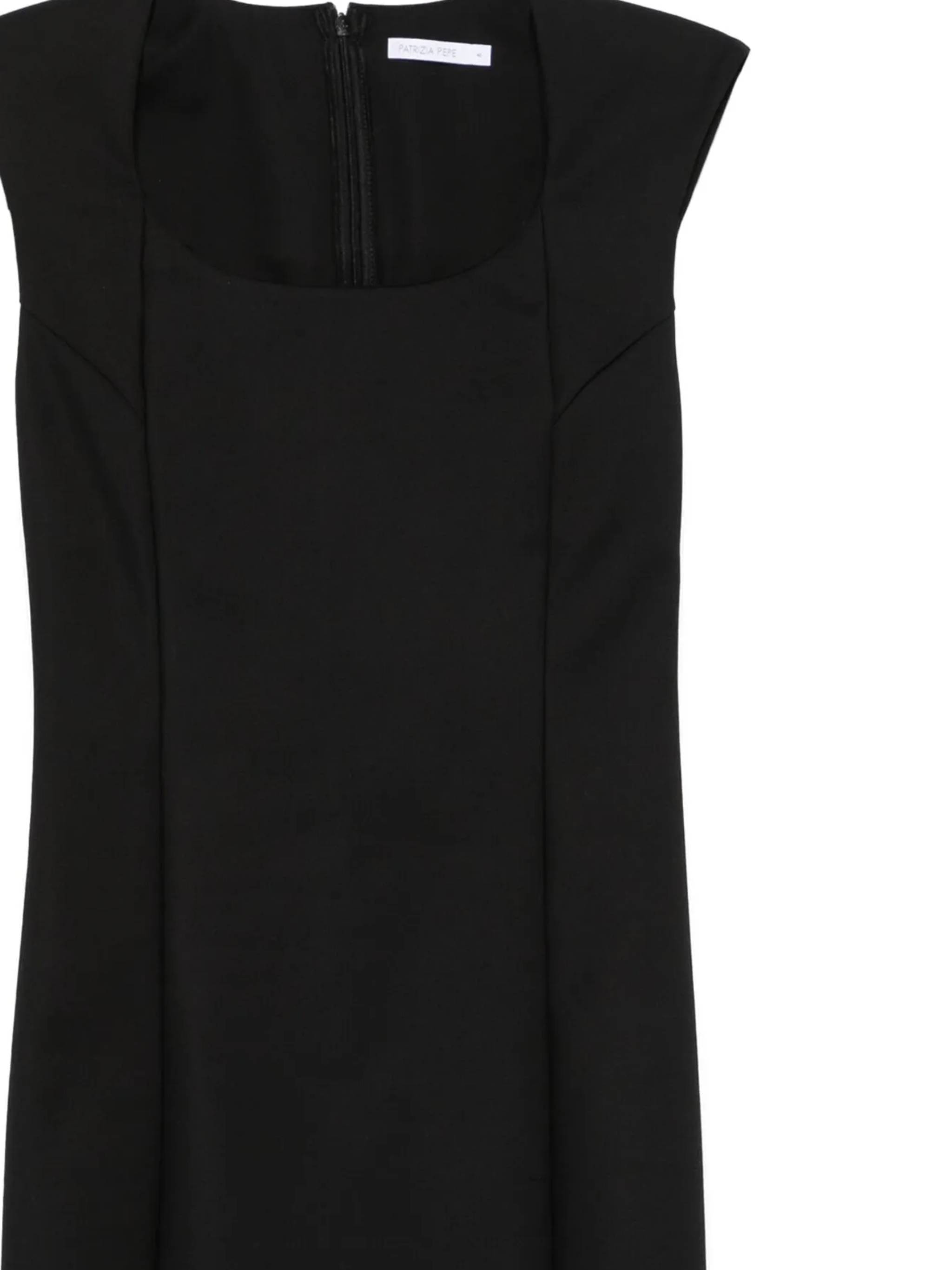 Patrizia Pepe Panelled Mini Dress In Black