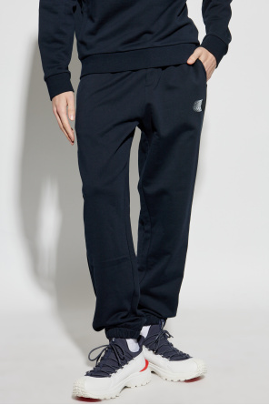 Moncler Elastic Waist Sweatpants In Blue