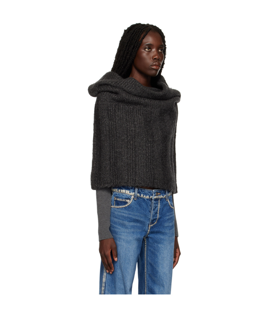We11 Done Drooping Neck Sweater In Black