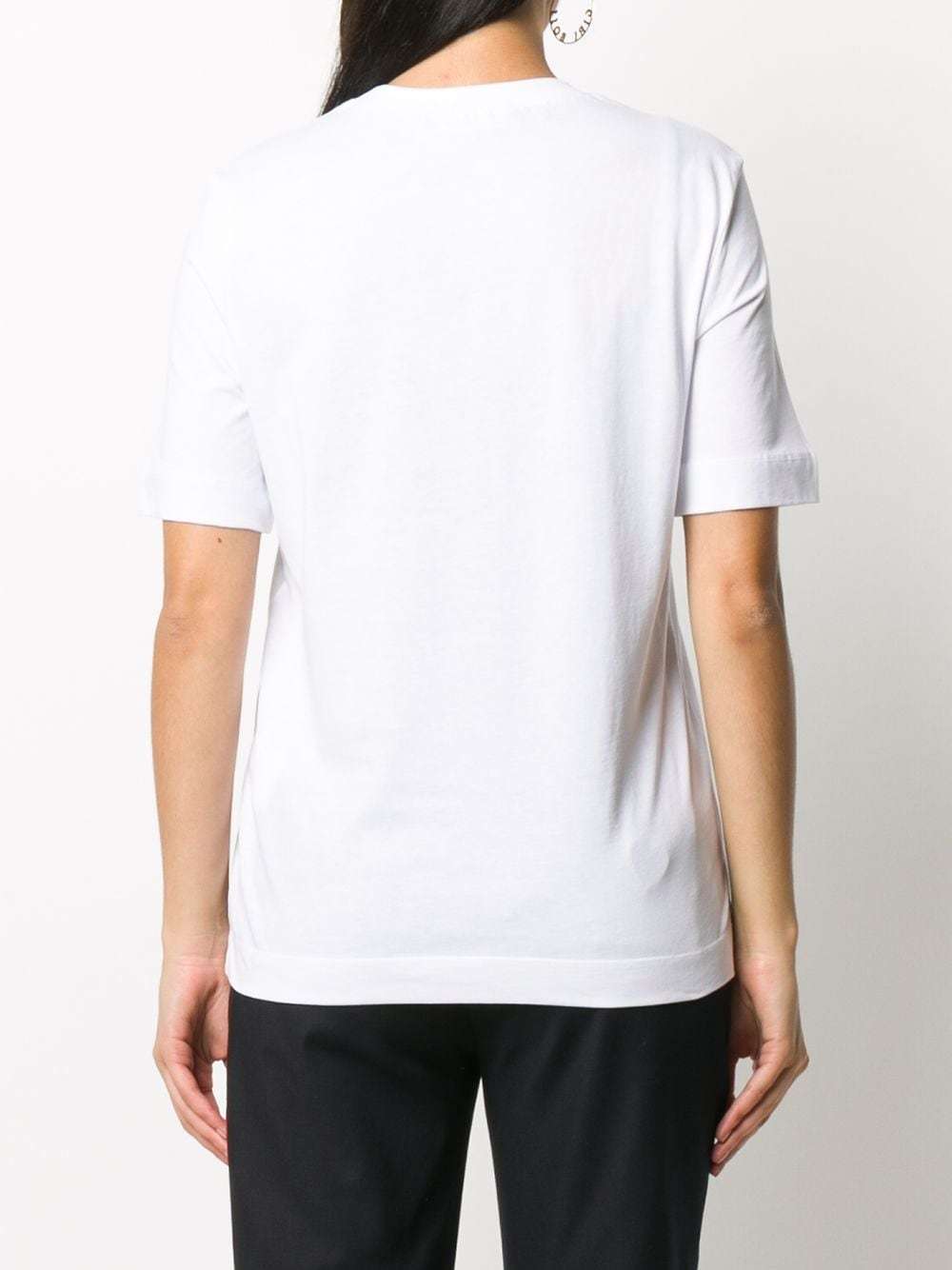 Moschino Slogan Printed T-shirt In White