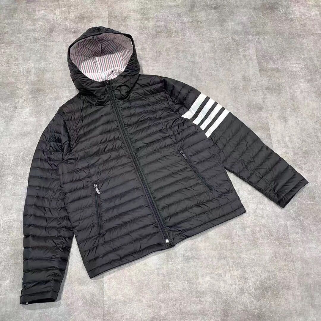 THOM BROWNE THOM BROWNE PADDED ZIPPED JACKET