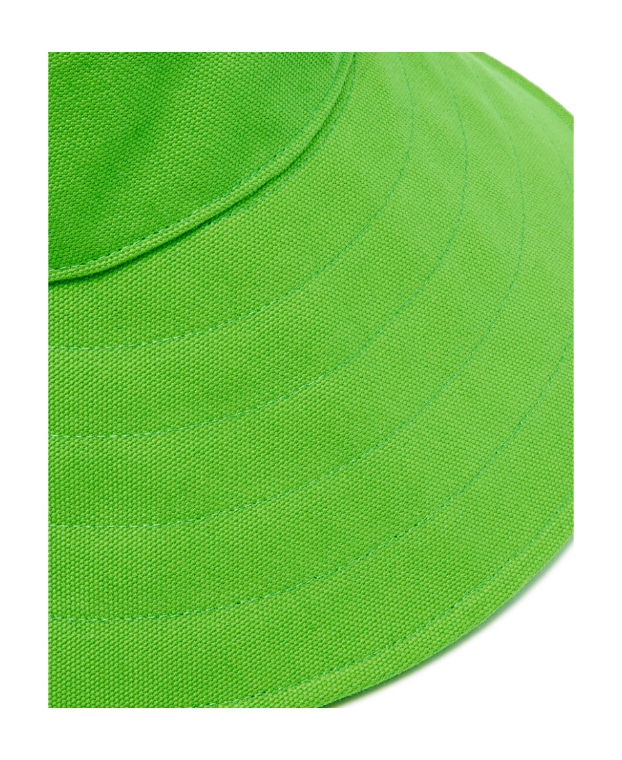 Attico Dylan Cotton Bucket Hat In Green