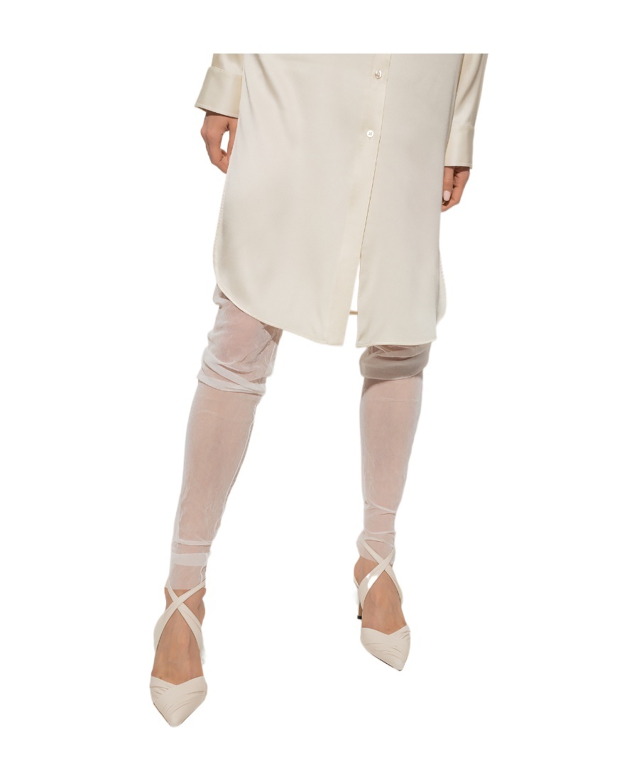 The Row Transparent Trousers In White