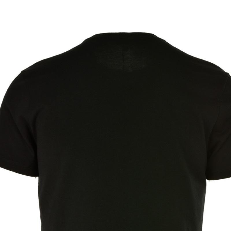 Paul & Shark Chest Shark Logo Piquet Polo In Black