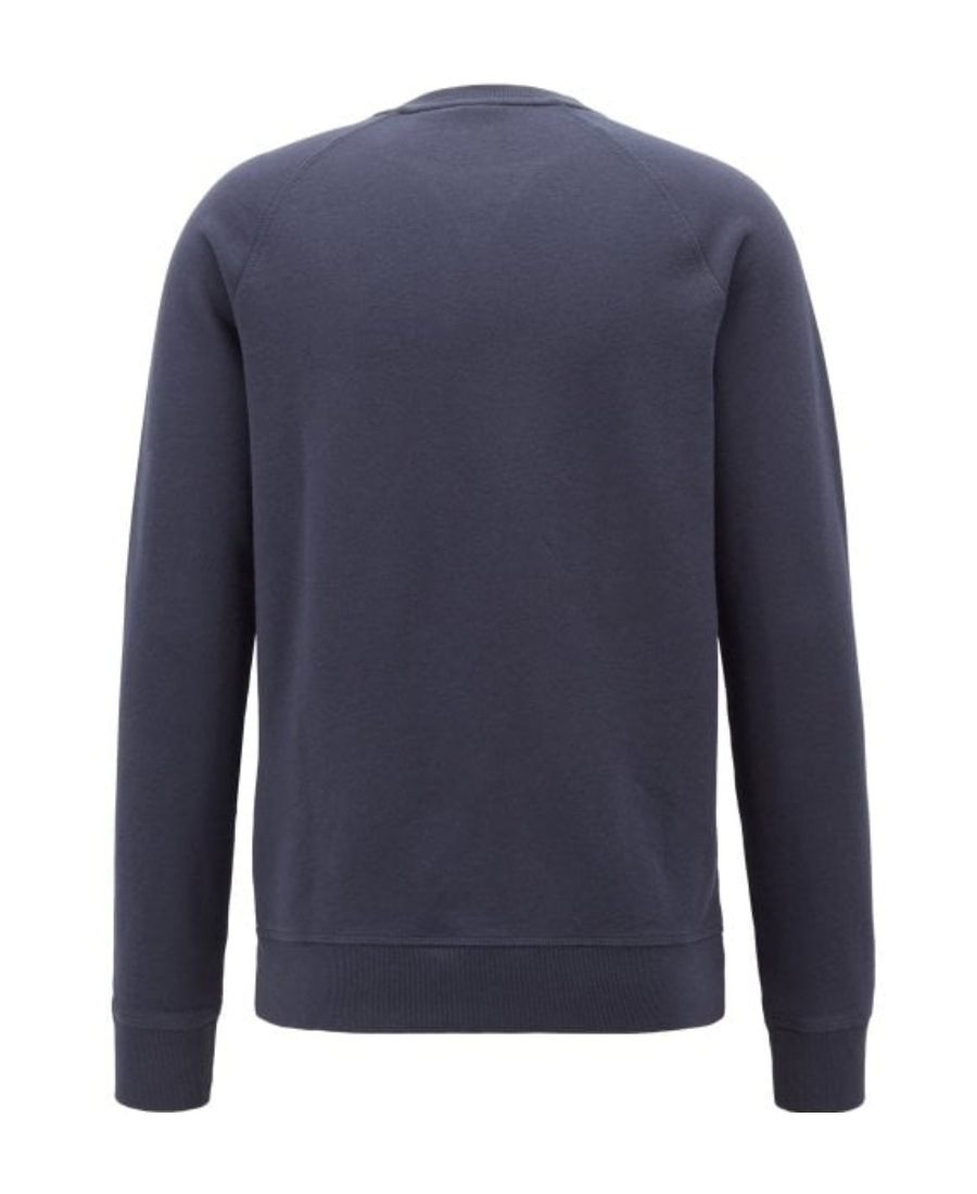 Shop Hugo Boss Embroidered Round-necked Sweater In Black