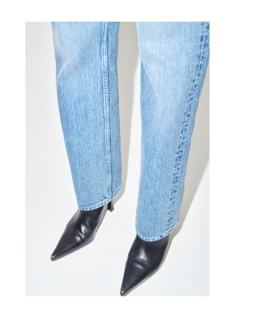 Our Legacy Women S Treble Cut Jeans Deadline Wash In Blue