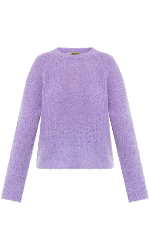 Woolrich Brushed-finish Sweater In Purple