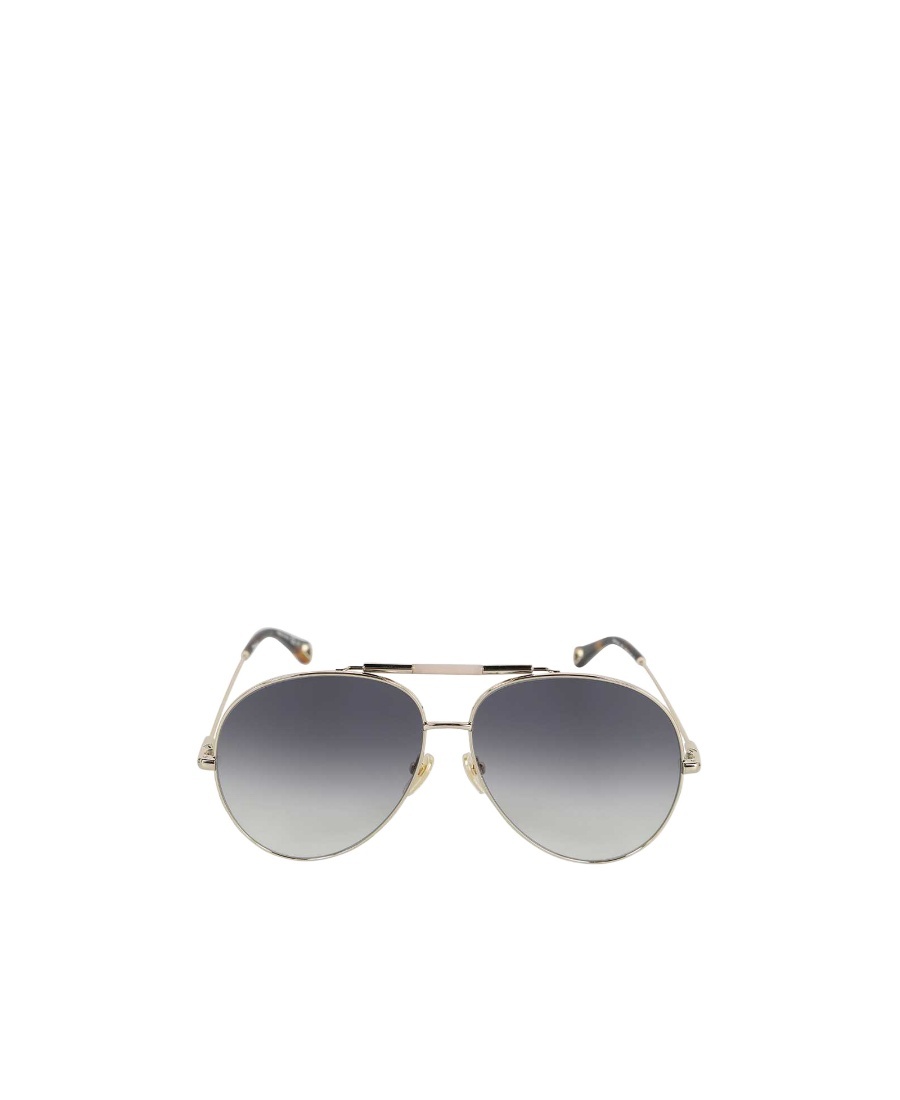 Chloé Logo Sunglasses In Gray