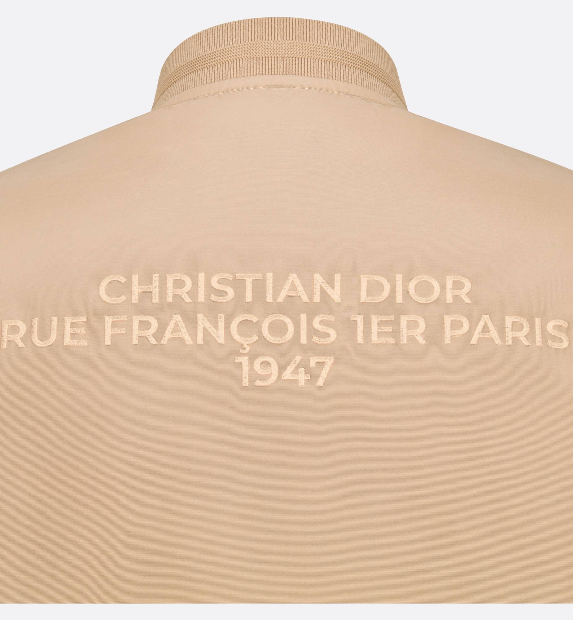 Shop Dior Homme Zip-up Long-sleeved Jacket In Nude