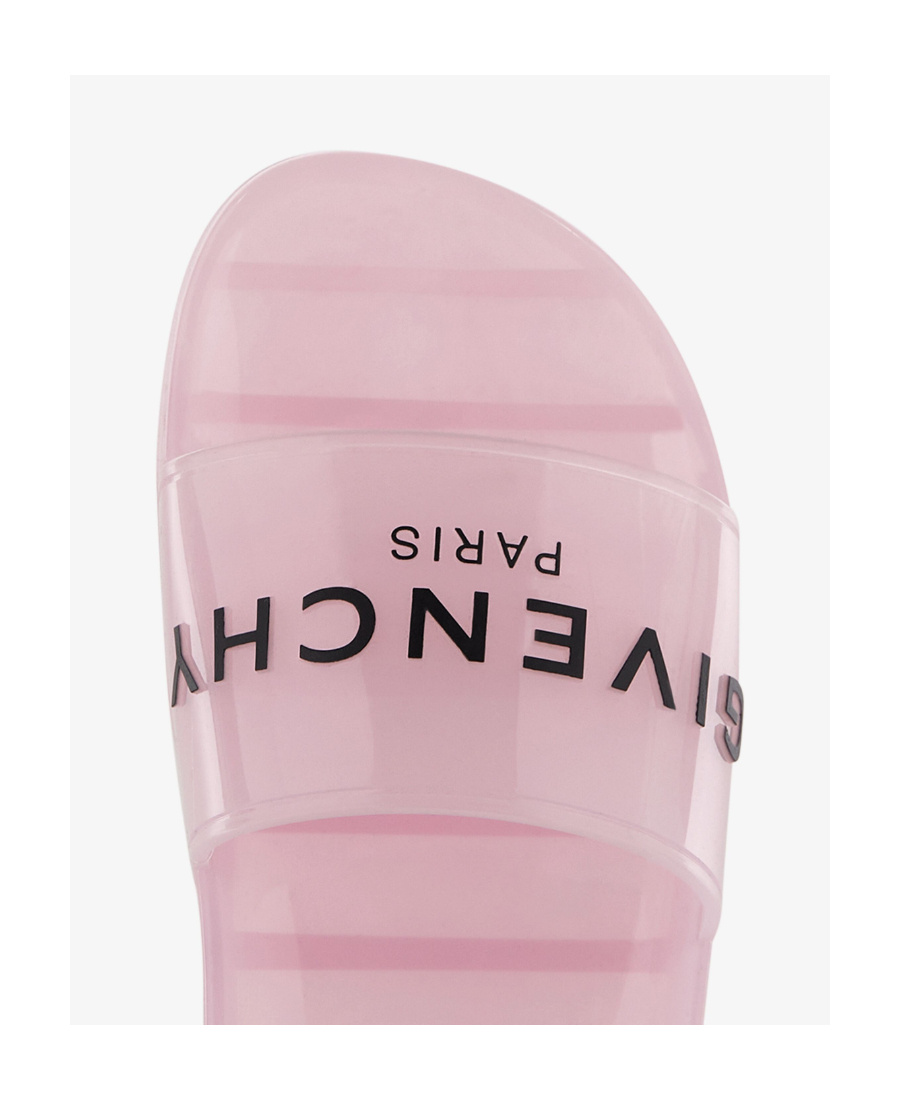 Givenchy Logo Flat Bottom Flip-flop In Pink