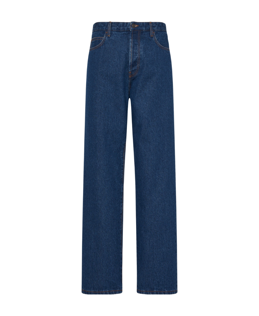 The Row Logo Jeans In Blue