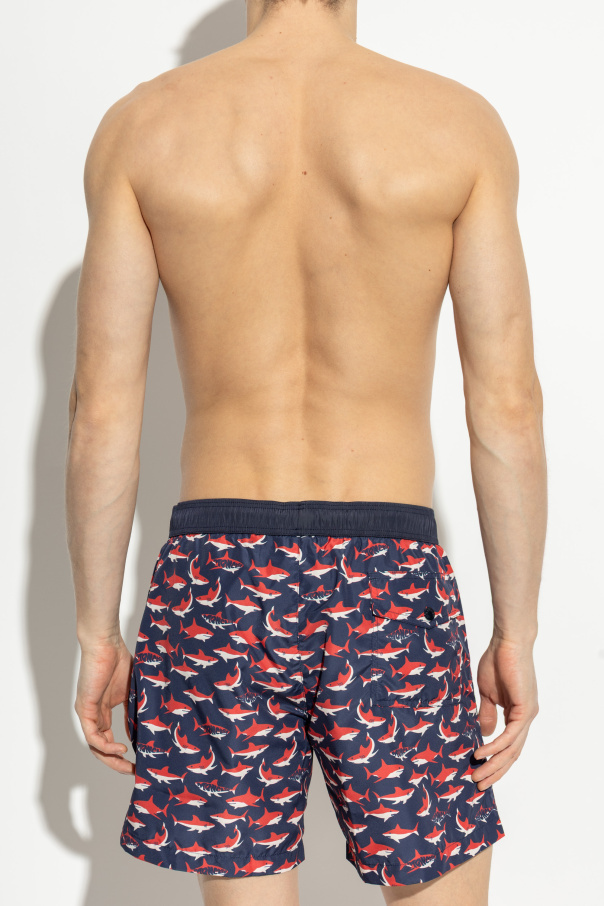 Moncler Men's Printed Swim Shorts In Multicolor