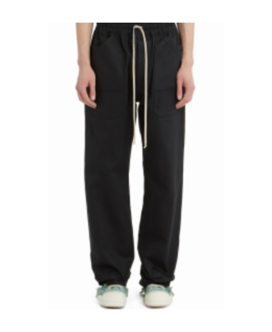 Rick Owens Drkshdw Drawstring Casual Trousers In Black