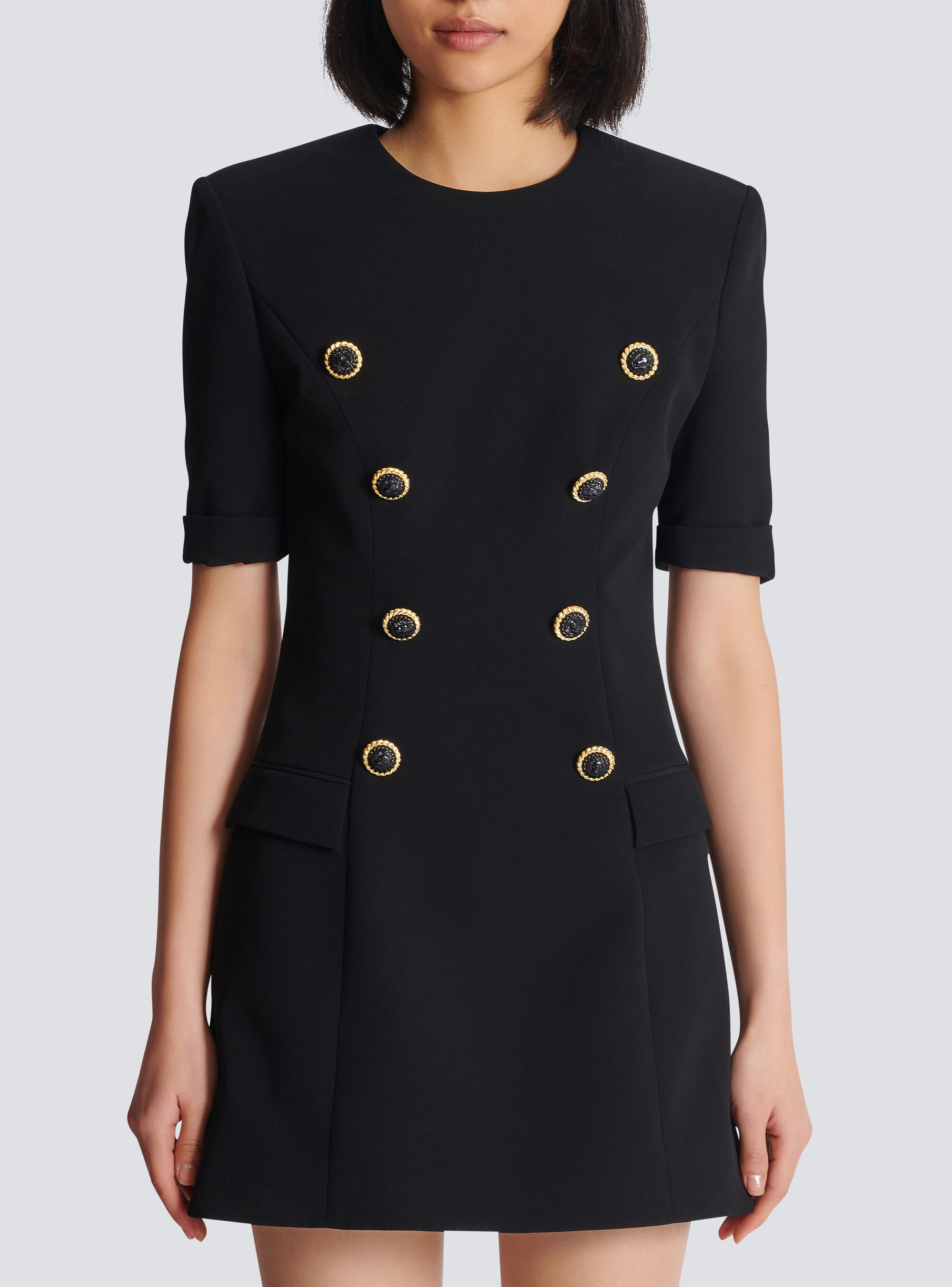 Balmain Dresses In Black