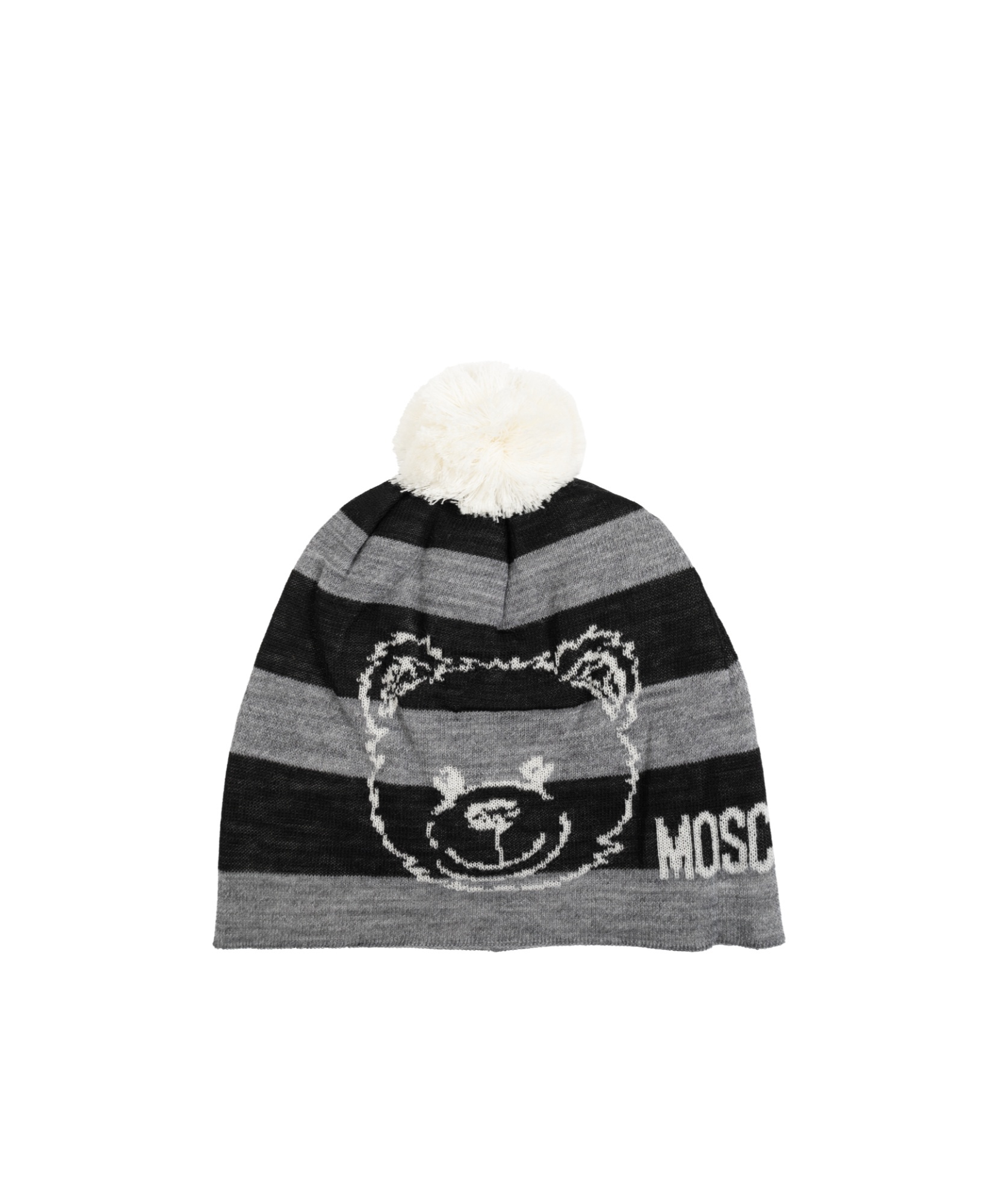 Moschino Logo Hat In Gray