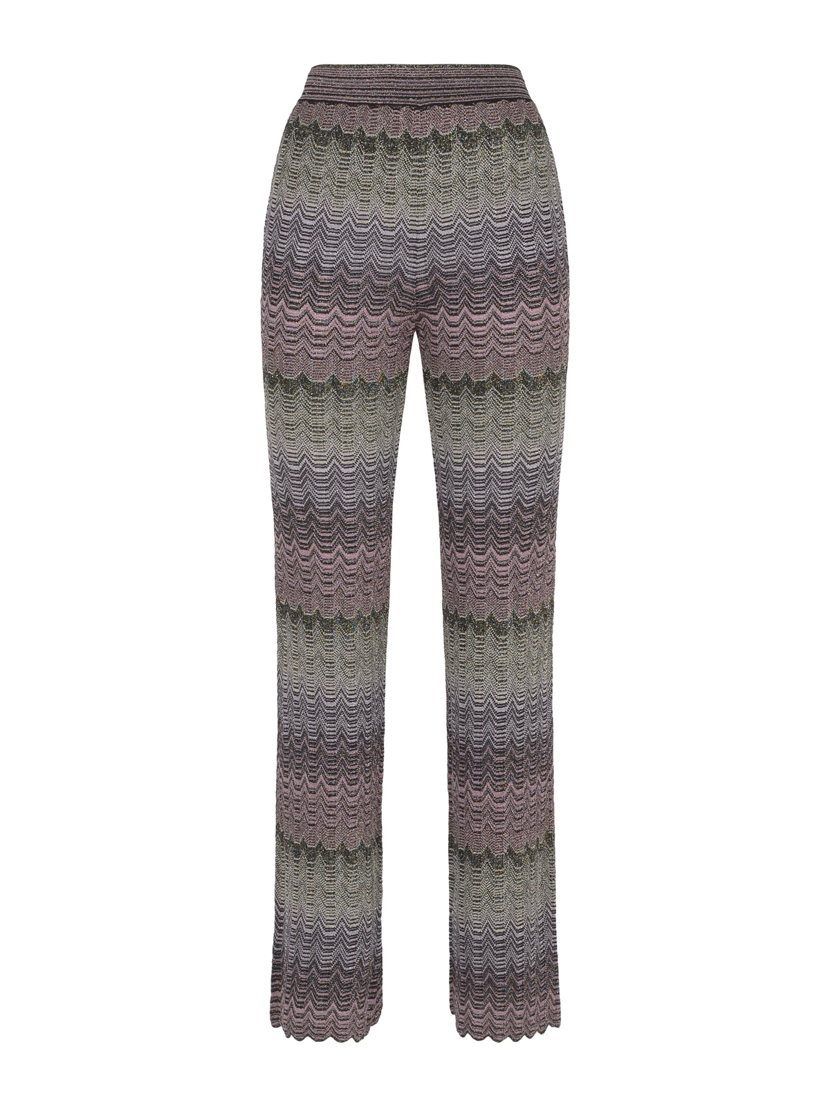 Missoni Multicolour Zigzag Trousers In Gray