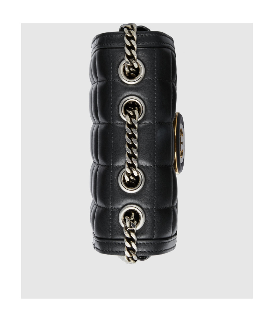 Gucci Quilted Leather Shoulder Handbag In Black