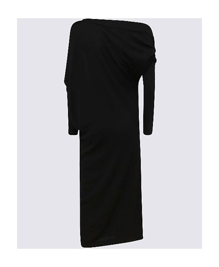 Tom Ford One-shoulder Cashmere And Silk-blend Midi Dress In Black
