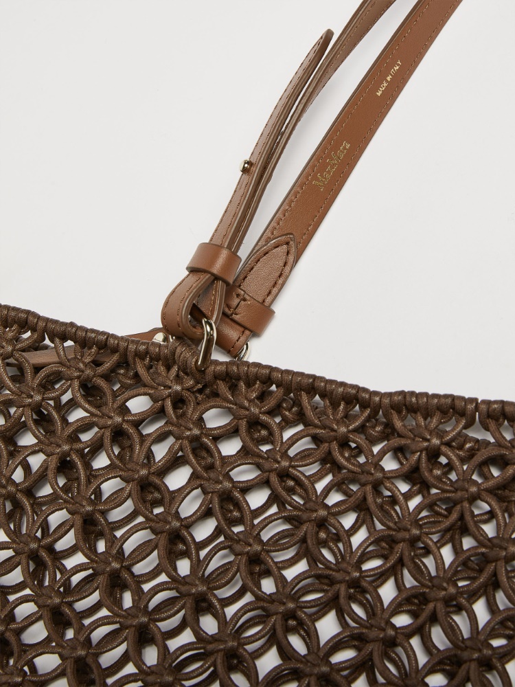Max Mara Hollowed Out Handbag In Brown