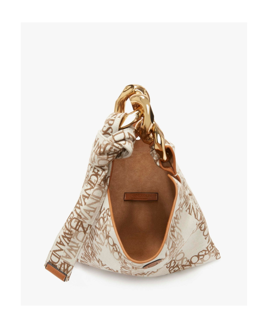Jw Anderson Small Chain Shoulder Bag In Nude