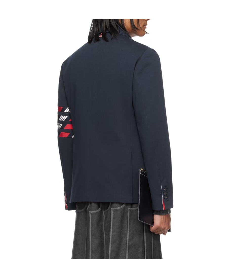 Thom Browne 4-bar Single-breasted Blazer In Black