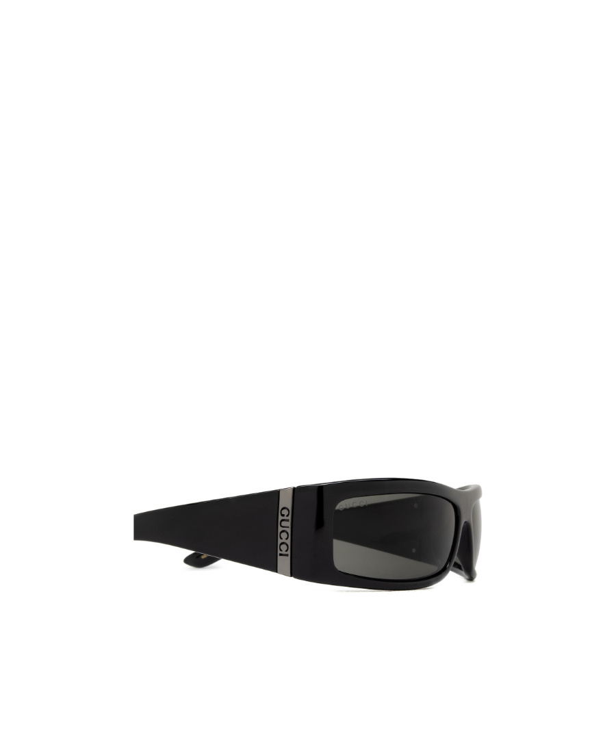 Gucci Shield-frame Injection Sunglasses In Gray