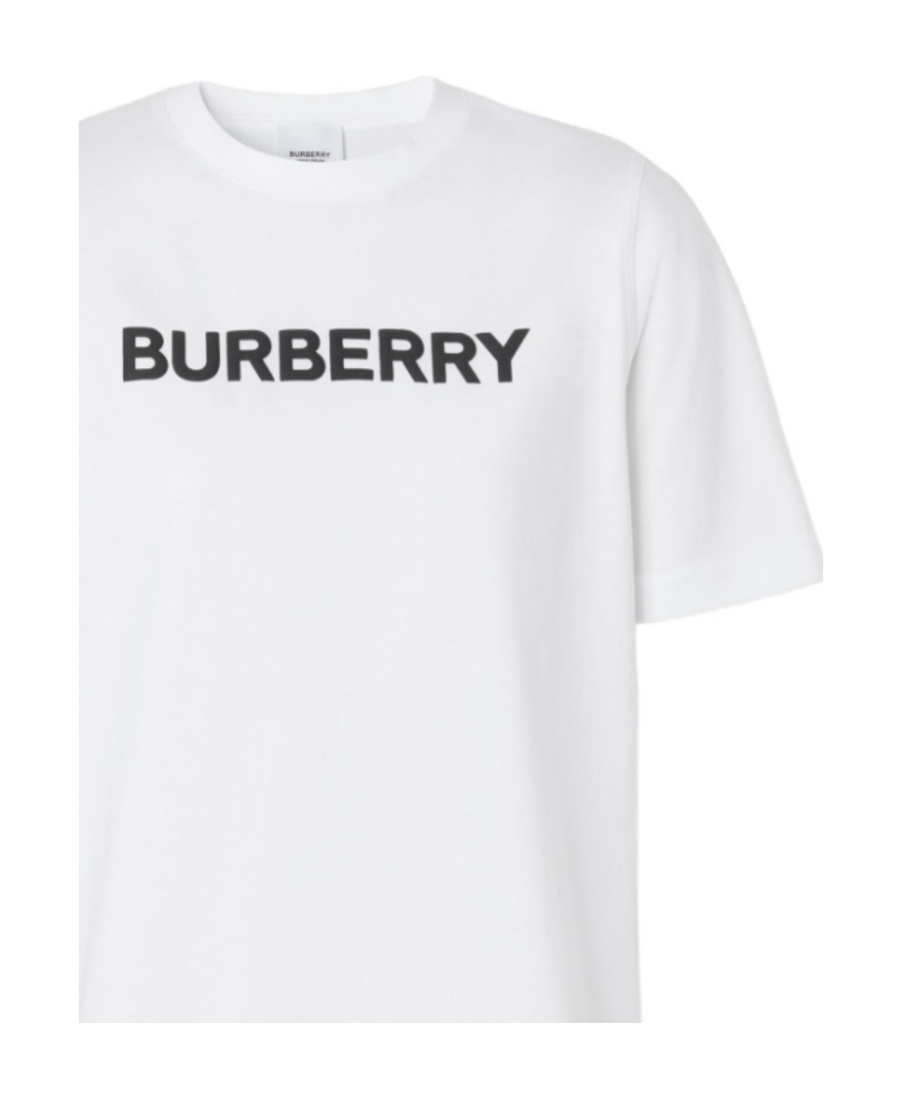 Burberry Logo-print Cotton T-shirt Clothing In White