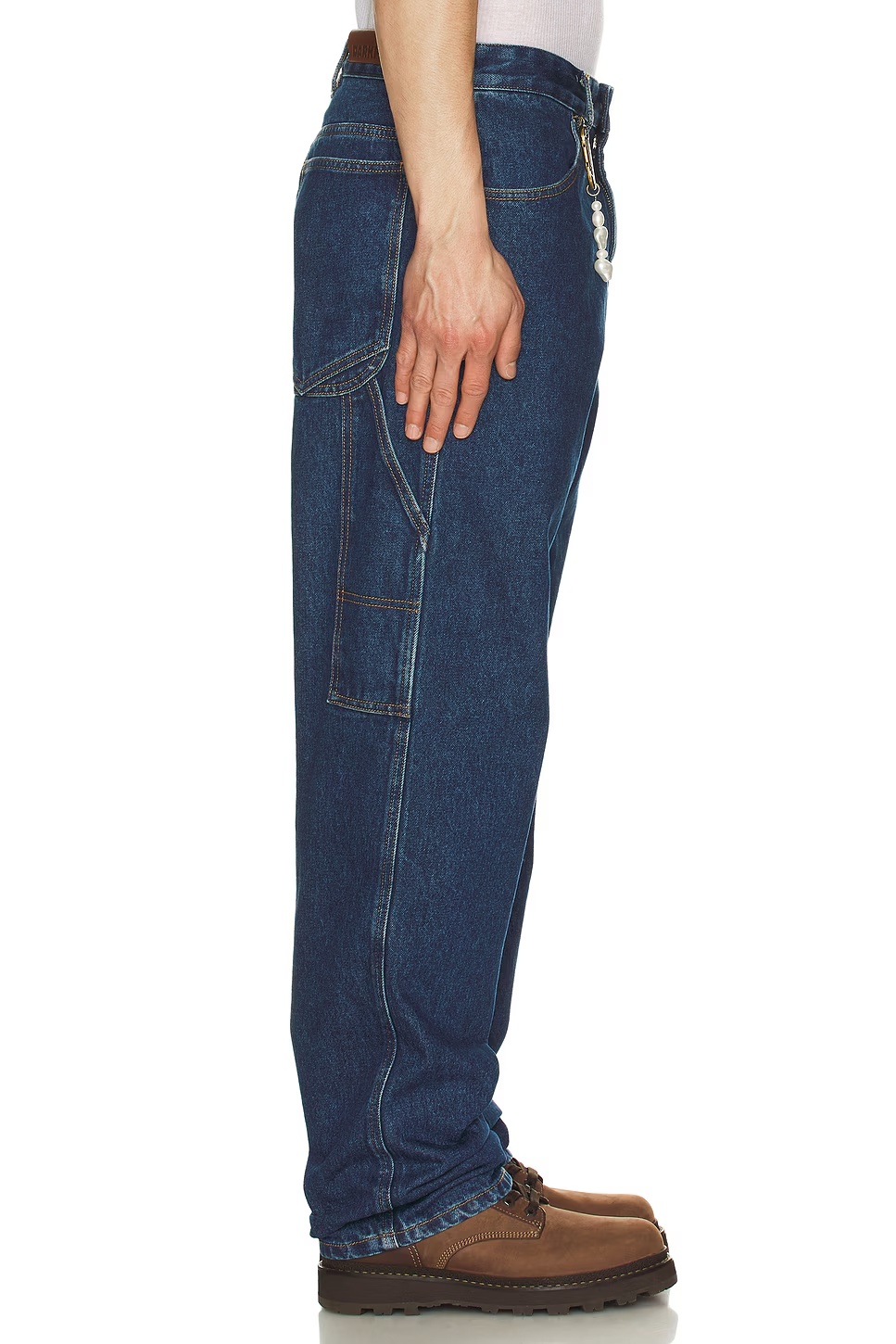 Darkpark Relax Fit Worker Denim Jeans In Blue