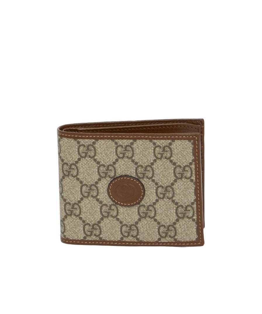 Gucci Interlocking G Logo-plaque Bi-fold Wallet In Nude