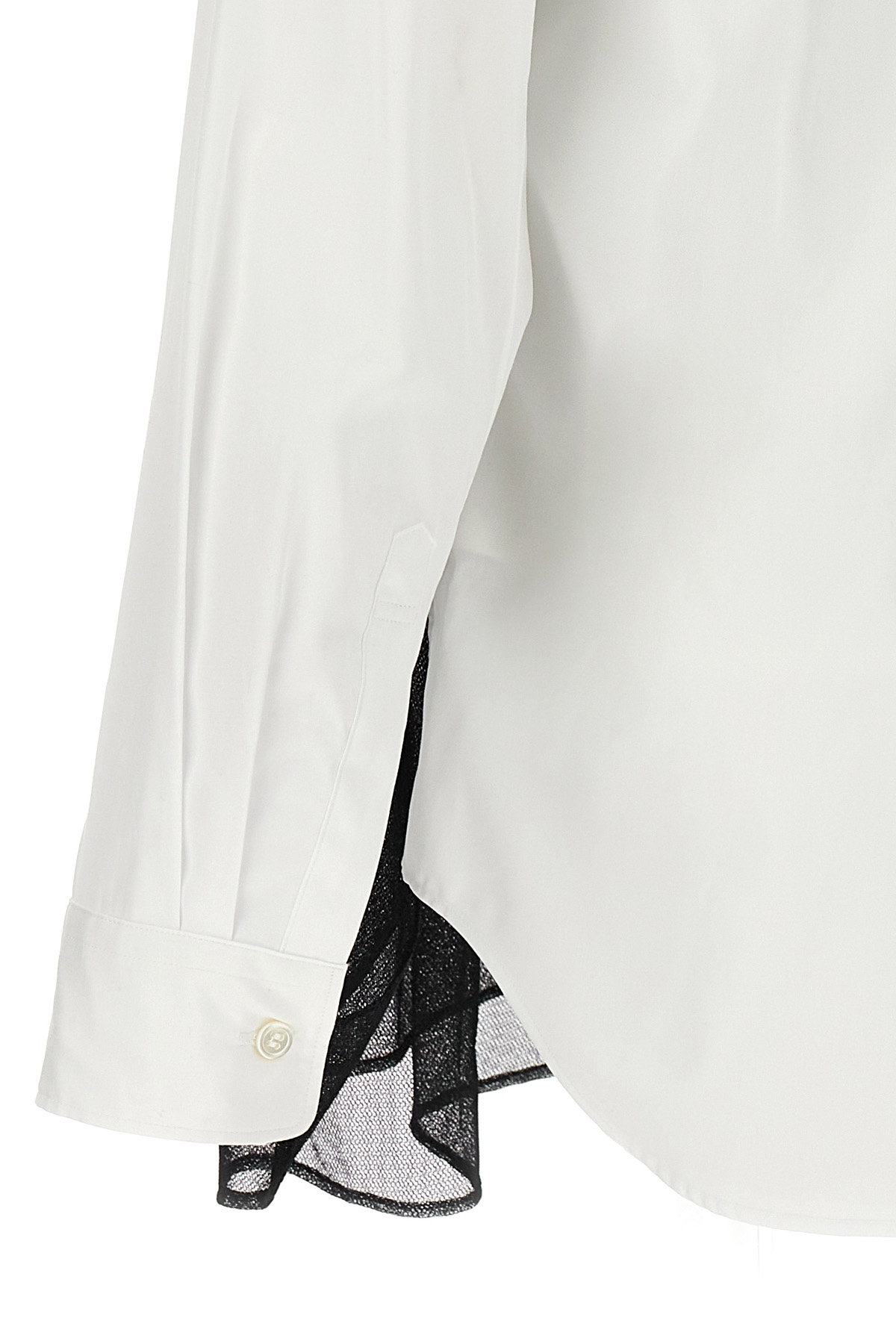 Comme Des Garçons Sheer Overlay Shirt Chest Pocket Detail