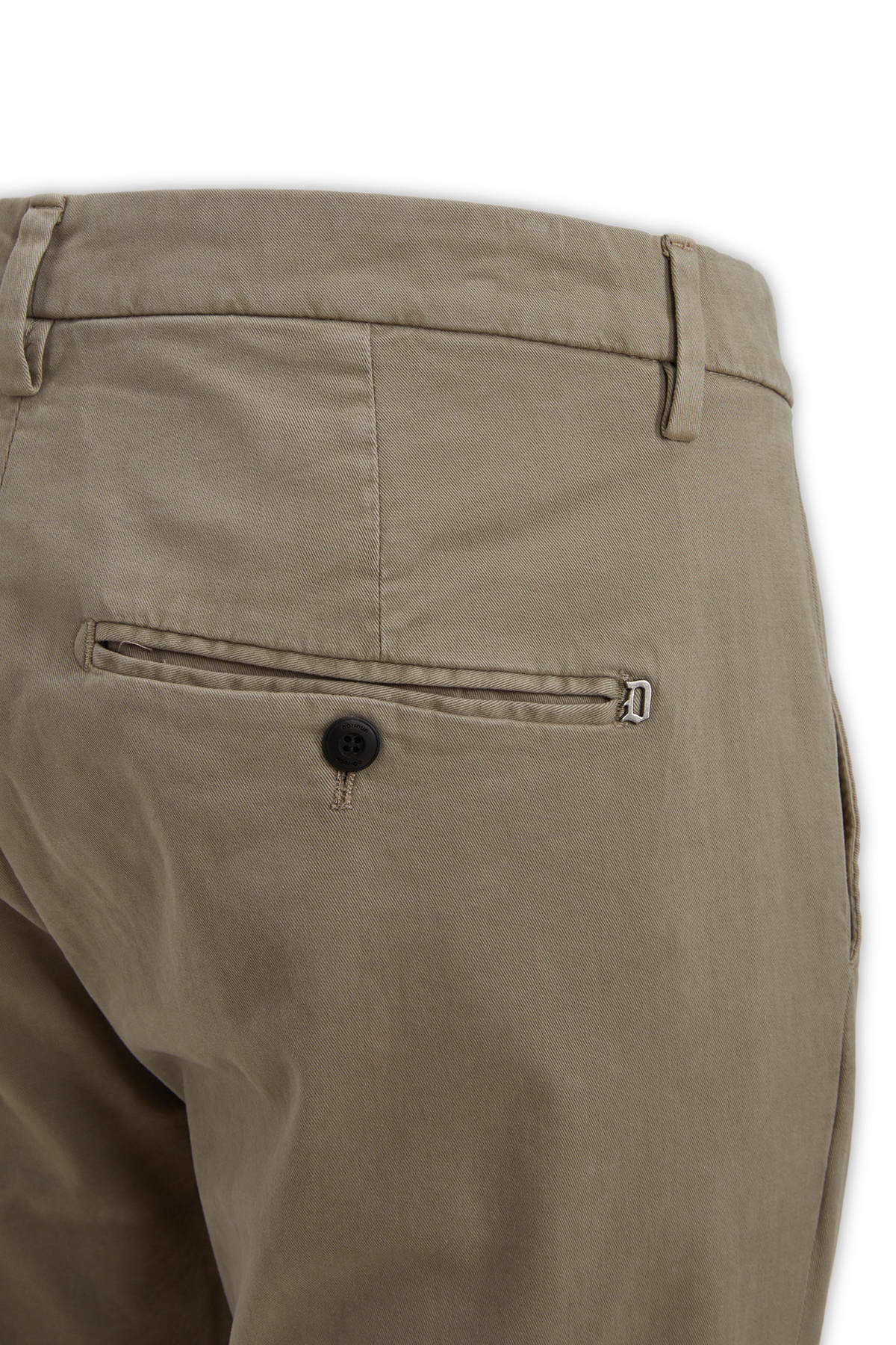 Dondup Cotton Trousers With Belt Loops And Pockets In Neutral
