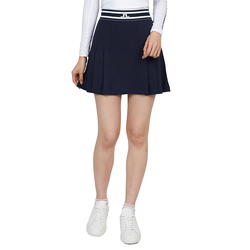 J. Lindeberg Logo Skirt In Blue
