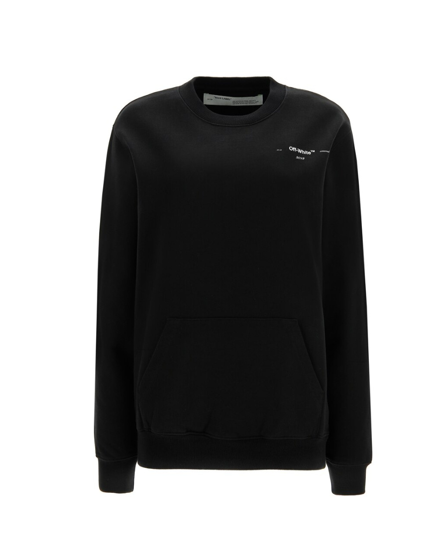 Off-white Arrows Print Logo Sweatshirt In Black